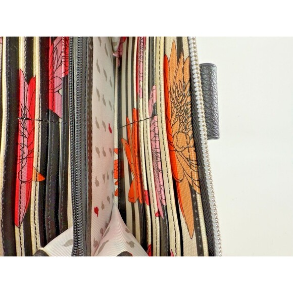 Sakroots Smartphone Wristlet/Wallet Floral Stripe  8.5" x  5" x 1"  Excellent C - Picture 9 of 11